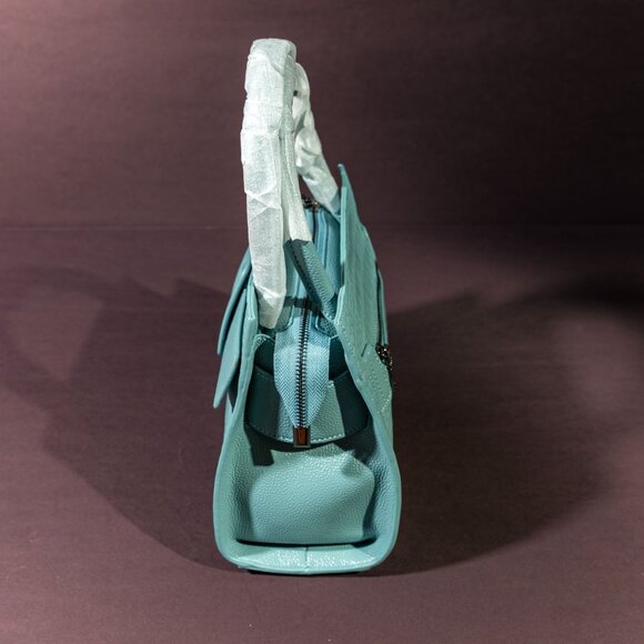 Verano Hill Sky Blue Croc-Embossed Handbag NWOT - Picture 5 of 5